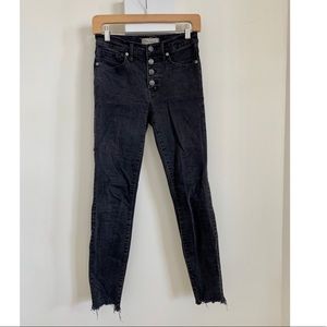 Madewell black button fly jeans